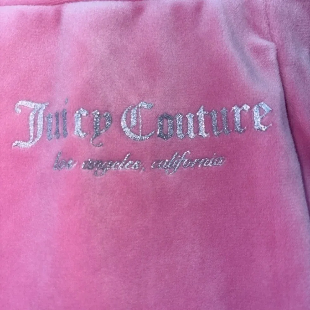 Juicy Couture Pink Velour Track Jacket & Jogger Set